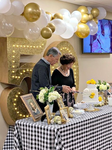 50th Wedding Anniversary Party Ideas, Golden Anniversary Decorations, Wedding Anniversary Party Ideas, 50th Anniversary Party Decorations, Anniversary Party Ideas, Golden Anniversary Party, 50th Year Wedding Anniversary, 50th Wedding Anniversary Decorations, 50th Anniversary Decorations