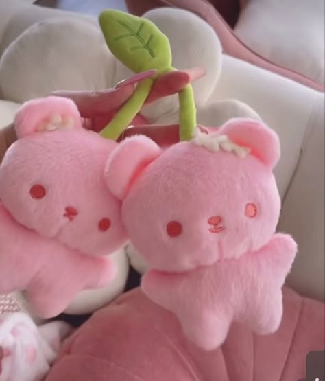 Cute Aesthetic Stuffed Animals, Cute Pink Plushies, Stuffed Animal Astethic, Plushies Aesthetic Korean, Kawaii Plushies Aesthetic, Cutecore Plushies, Sanrio Stuffed Animals, Kitten Plushie, Cute Stuffy