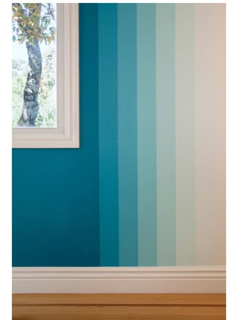 Ombre Wall Paint, Wall Paint Patterns, Creative Wall Painting, Ombre Wall, Diy Wall Painting, Room Wall Painting, Bedroom Wall Paint, Wall Paint Designs, Paint Stripes