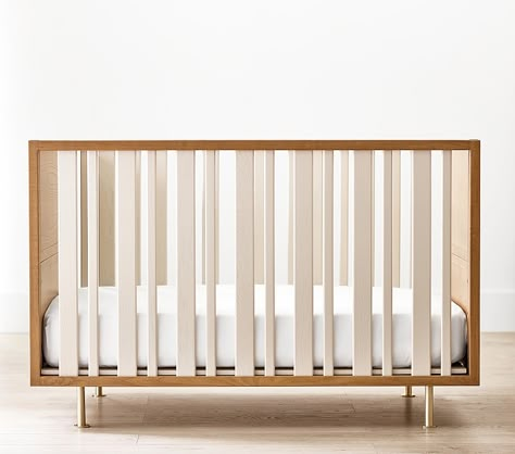 Nursery Works Novella Convertible Crib | Pottery Barn Kids Pottery Barn Kids Nursery, Wooden Crib, Crib Safety, Crib Design, Modern Crib, Baby Cot, Convertible Crib, Cot Bedding, Baby Bedroom