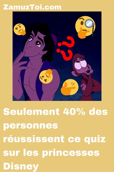 Connais-tu l'univers des princesses Disney? Passe le quiz "Seulement 40% des personnes réussissent ce quiz sur les princesses Disney" sur zamuztoi.com #Disney #Quiz #FR #Princesses Quiz Disney, Disney Test, Couple Disney, Disney Quiz, Logo Quiz, Princesses Disney, Buzzfeed Quizzes, Descendants, Walt Disney