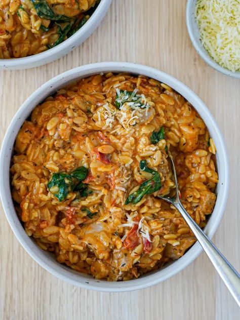 Marry Me Chicken Risoni (Orzo) Quick Chicken Dishes, Risoni Recipes, Sunday Prep, Pork Pasta, Great Dinner Recipes, Marry Me Chicken, Quick Pasta Recipes, Slow Cooker Breakfast, Weekly Dinner