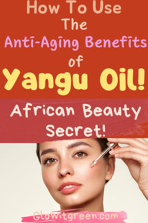 Discover the anti-aging benefits of Yangu Oil at Glowitgreen.com. Yangu oil is an incredibly rich, soothing oil renowned in Africa for helping with anti-aging and vibrant, glowing skin. As more African beauty secrets emerge in the West, discover this rich oil and how to use it for supple, gorgeous, and glowing skin! Oils For Your Hair, Plant Butter, Love Oil, Oil For Skin, Skin And Hair Care, African History, Natural Plant, Carrier Oils, Green Beauty