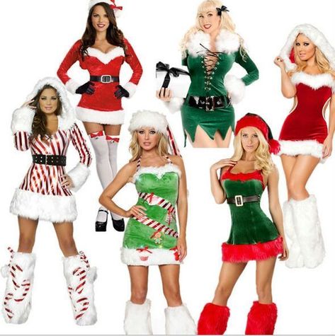 Christmas Dress Women Parties, Christmas Costumes Women, Christmas Elf Costume, Cheap Costumes, Santa Claus Costume, Red Costume, Christmas Dress Women, Santa Costume, Elf Clothes