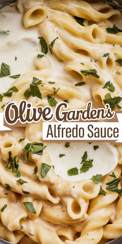 Indulge in the rich, creamy goodness of Olive Garden’s Alfredo Sauce! Easy to make and full of cheesy, garlicky flavor, it’s perfect for pasta night at home. Food Nanny Alfredo Sauce, Olive Garden Fettucini Alfredo, Noodles And Company Alfredo Montamore, Alfredo Sauce Recipe Olive Garden, Alfredo Sauce Recipe Without Cream, Penne Alfredo Pasta, Olive Garden Fettuccine Alfredo Recipe, Fettuccine Alfredo Olive Garden, Olive Garden Fettuccine Alfredo