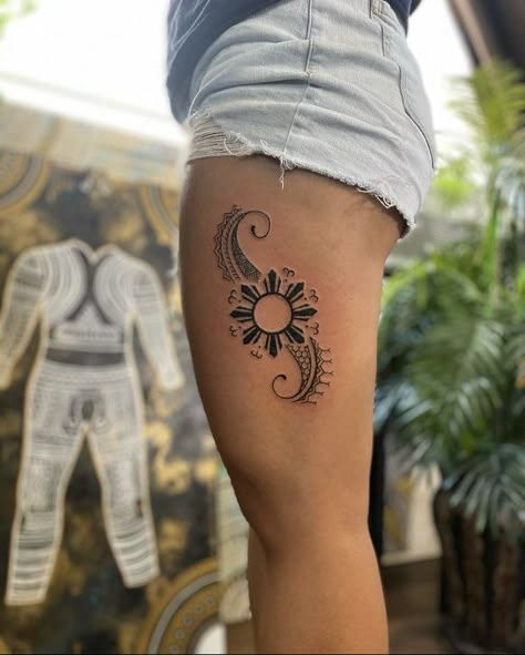 Trible Tattoos, Polynesian Tattoos Women, Filipino Tattoos, Leg Tattoos Women, Thigh Tattoos Women, Cute Tattoos For Women, Arm Tattoos For Women, Discreet Tattoos, Subtle Tattoos