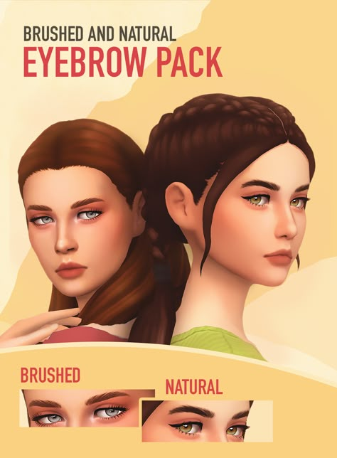 Bringing you this eyebrow set in all EA colors. There's one natural variant, as well as a more brushed look. I hope you like them both! 18 EA Swatches Eyebrow section All ages Custom Thumbnail Please... Maxis Match Skin Details Cc, Eyebrow Cc Sims 4 Maxis Match, Maxis Match Makeup Cc, Sims 4 Mods Maxis Match Hair, Make Up Sims 4 Cc Maxis Match, Sims 4 Skindetails Cc, Sims 4 Make Up Maxis Match, Ts4 Maxis Match Makeup, Maxis Match Makeup Sims 4