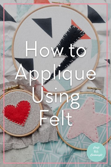 How to Applique Using Felt: A Beginner's Guide - Craft with Cartwright Diy Felt Applique, How To Applique For Beginners, Felt Applique Ideas, Applique Templates Printable Free, Free Applique Patterns Templates, Applique Patterns Free Printable, Applique Templates Free, How To Applique, Free Applique Patterns