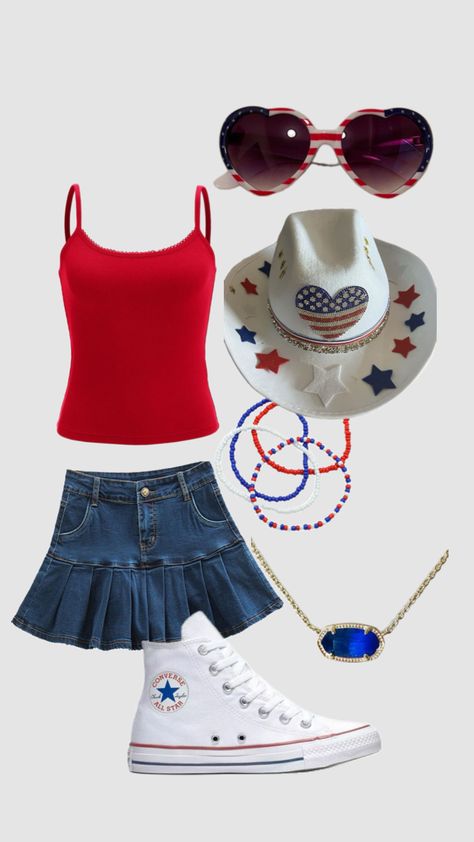 4th of july outfit inspo 4th Of July Outfits Casual, Cute 4 Of July Outfits, 4th Of July Outfits For Teenagers, Diy 4th Of July Outfit, Forth Of July Outfits Aesthetic, Fourth Of July Outfits For Women, Usa Theme Outfit, July 4 Outfit, 4th Of July Outfits Aesthetic