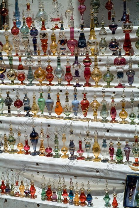 Egyptian Perfume, Egyptian Perfume Bottles, Aswan Egypt, Perfume Display, Bottle Collection, Luxury Perfumes, Pretty Perfume Bottles, Perfume Bottle Design, Perfumes For Women