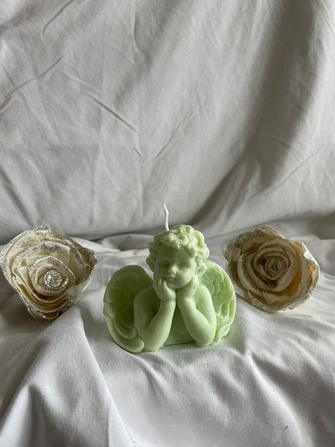 Baby Candle, Pinterest Room, Angel Candle, Angel Cherub, Small Business Gifts, Angel Candles, Pinterest Room Decor, Angel Baby, Girl Decor