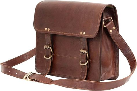 Amazon.com: Shy Shy Let’s Touch The Sky 10" Inch Leather Office Messenger Bag vintage satchel Crossbody Bags for Men and Women unisex (10" (W) x 8" (H) x 3" (D)) : Shy Shy Let’s Touch The Sky: Clothing, Shoes & Jewelry Vintage Satchel, Leather Office, Office Bag, Bags For Men, Tablet Sleeve, Leather Messenger Bag, Goat Leather, Bag Vintage, Leather Messenger