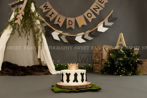 Wild One Cake Smash, Bday Pictures, One Cake Smash, Wild Theme, Wild One Cake, Fairy Photography, Cake Smash Theme, Christening Ideas, Cake Smash Backdrop