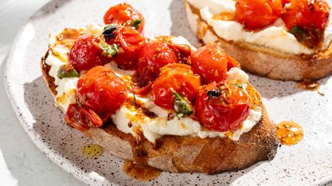 Three Tomato Sandwiches You Need to Make This Summer | Cook's Illustrated Tomato Sandwiches, Cooks Illustrated Recipes, Donut Toppings, Cookie Toppings, Open Faced Sandwich, America's Test Kitchen Recipes, Rustic Bread, Tomato Sandwich, How To Make Sandwich