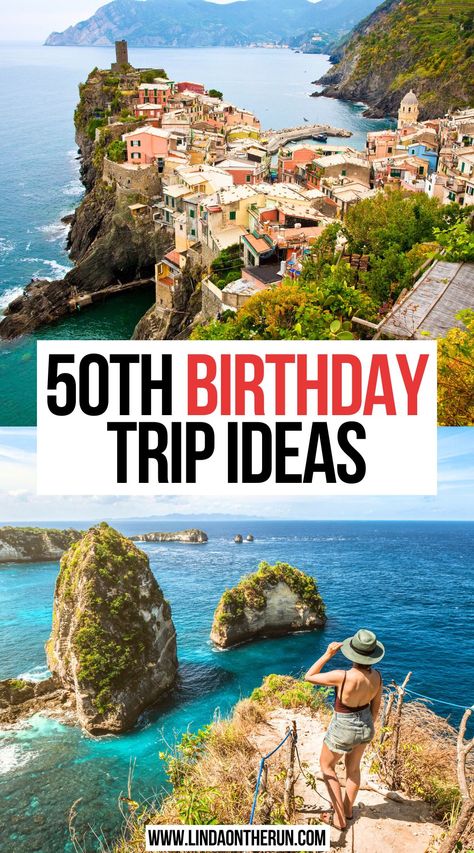 50th Birthday Trip Ideas Ideas For A 50th Birthday For Women, 50th Birthday Vacation Ideas, 50th Birthday Trip Ideas For Women, 50th Birthday Girls Trip, Birthday Travel Ideas, Destination Birthday Ideas, 50th Birthday Trip Ideas, Birthday Trip Ideas, 50th Birthday Celebration Ideas