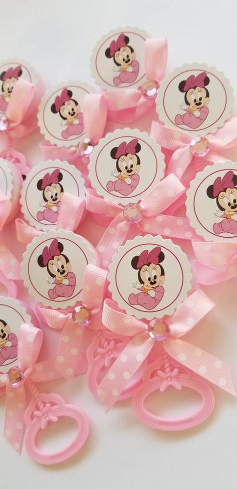 Pink minnie mouse baby shower Baby Shower Minnie Mouse, Minnie Baby Shower, Elsa Birthday Party, Minnie Mouse Baby, Minnie Mouse Baby Shower, Disney Baby Shower, Disney Princess Birthday, Baby Minnie, Baby Shower Decorations For Boys