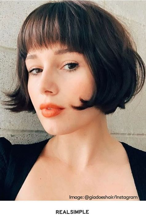 French Bob, Chin Length Bob, Cute Haircuts, Haircut Inspiration, Wispy Bangs, Favorite Hairstyles, Hair Today, Bobs Haircuts, Hairstyles With Bangs