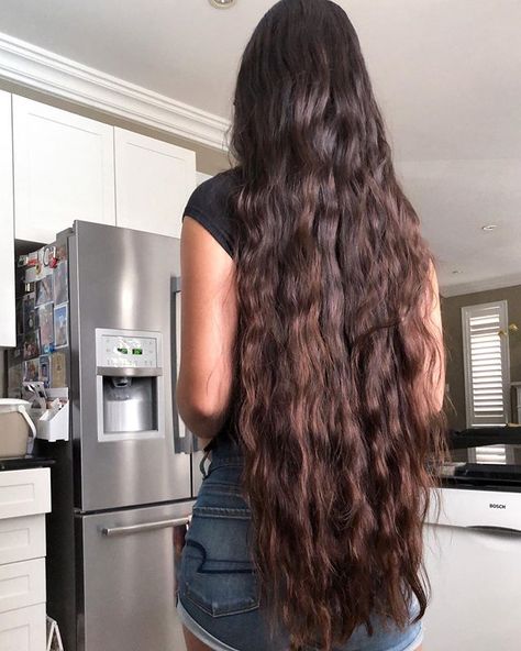 Very Long Dark Brown Hair, Long Thick Healthy Hair Aesthetic, Really Long Black Hair, Extremely Long Brown Hair, Long Thick Indian Hair, Hair Motivation, Long Hair Images, Long Shiny Hair, Long Healthy Hair