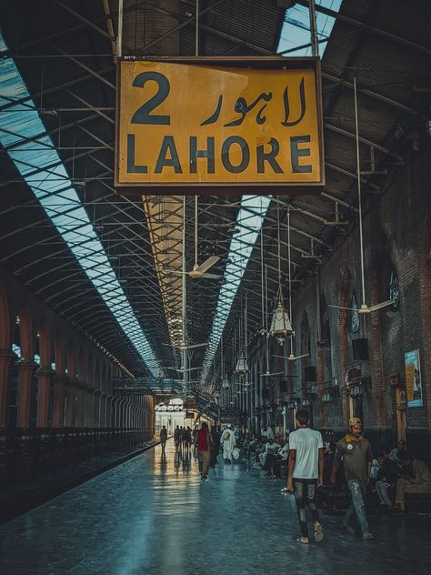 The beauty of architecture, of railway station that was captured by Mobile, and was color graded using Lightroom Lahore Station, Railway Station Aesthetic, Lahore Railway Station, Story Editing, Pakistan Railways, Vaishno Devi, Amazing Facts For Students, Indian Railways, Playing Cards Design