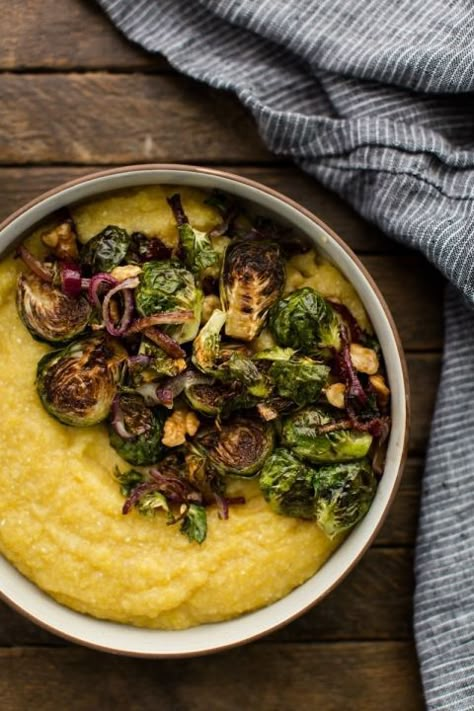 Vegan Wedding Food, Wedding Dinners, Wedding Entrees, Vegetarian Wedding, Dinner Vegetarian, Polenta Recipes, Creamy Polenta, Vegan Wedding, Fall Comfort Food