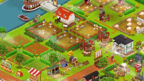 Hayday Cow Design, Hay Day Cow Design, Farm Design Ideas, Hay Day Farm Design Ideas, Hay Day Farm Design, Hayday Farm Design, Cow Design, Hay Day, Farm Design