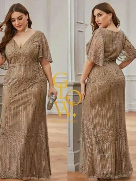 Plus Size Gala Dress, Plus Size Bridal Dresses, Plus Size Elegant Dresses, Big Size Dress, Plus Size Party, Lace Gown Styles, Womens Trendy Dresses, Plus Size Gowns, Maxi Dress Outfit