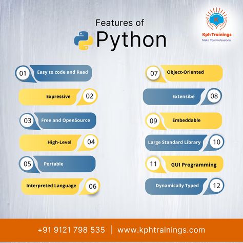 🌟Exciting Opportunity for Aspiring Python Developers! 🚀 Are you Ready to Take your Coding Skills to the next level? Look no further! Join the Best Python Course in Ameerpet, Hyderabad at KPH Trainings – your Ultimate Destination for Career growth in the world of programming. 📚 Best Python Course in Ameerpet: Our Comprehensive Python Course covers Everything you need to become a Proficient Python Developer. From Fundamentals to advanced topics, we've got you covered. 🎓 Expert Trainers: Lea Python Developer, Python Course, Coding Skills, Career Growth, Are You Ready?, Social Media Posts, App Development, Hyderabad, Python