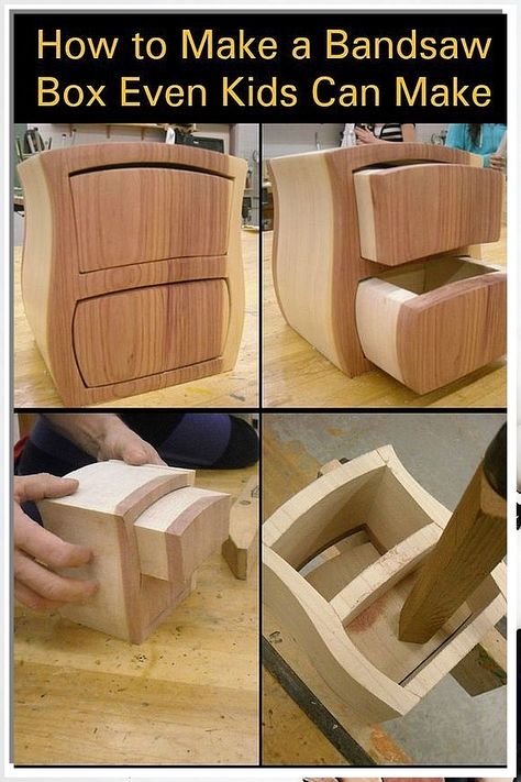 Transform your woodworking ideas into reality - Let's create! Woodworking Bandsaw, Bandsaw Projects, Bandsaw Boxes, Bandsaw Box, Wood Projects For Beginners, Unique Woodworking, Woodworking Box, Small Woodworking Projects, Diy Wooden Projects