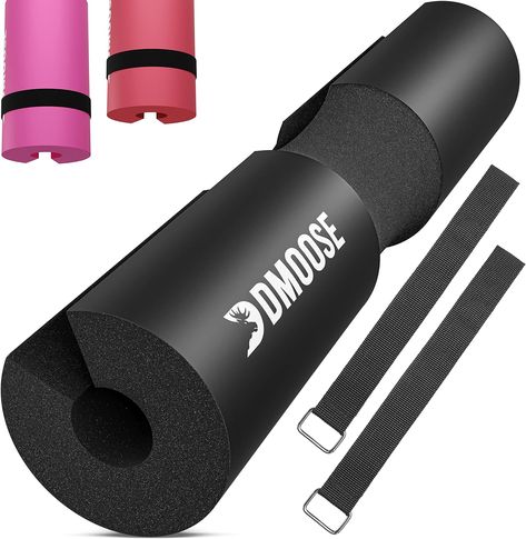 DMoose Barbell Pad Squat Pad for Squats and Lunges, Hip Thrust pad for Standard and Olympic Bars Foam Rubber Support for Neck, Shoulder, and Back, Provides Relief While Fitness Training Hip Thrust Pad, Barbell Hip Thrust, Barbell Pad, Gym Bar, Weight Bar, Hip Thrusts, Barbell Squat, Squats And Lunges, Lower Back Support