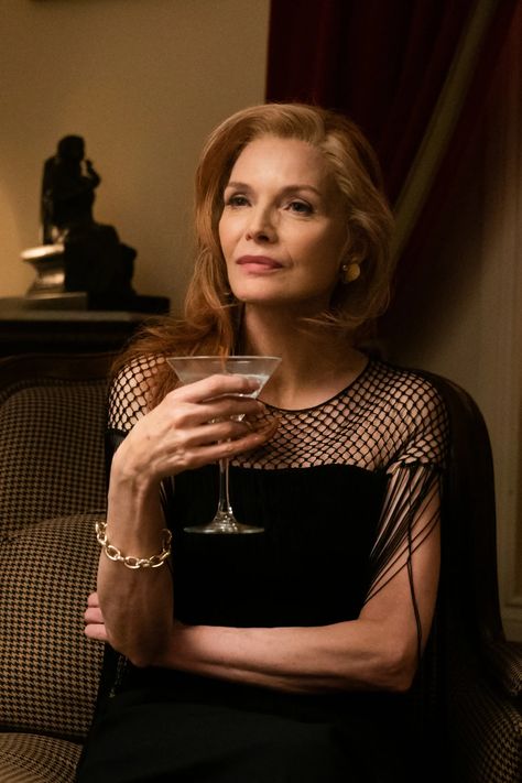 The Story Behind Michelle Pfeiffer’s Opulent ‘French Exit’ Wardrobe | British Vogue Velvet Dressing Gown, French Exit, Merry Widow, Richard Wagner, Falling Back In Love, Expensive Clothes, Michelle Pfeiffer, Retro Brand, Costume Drama