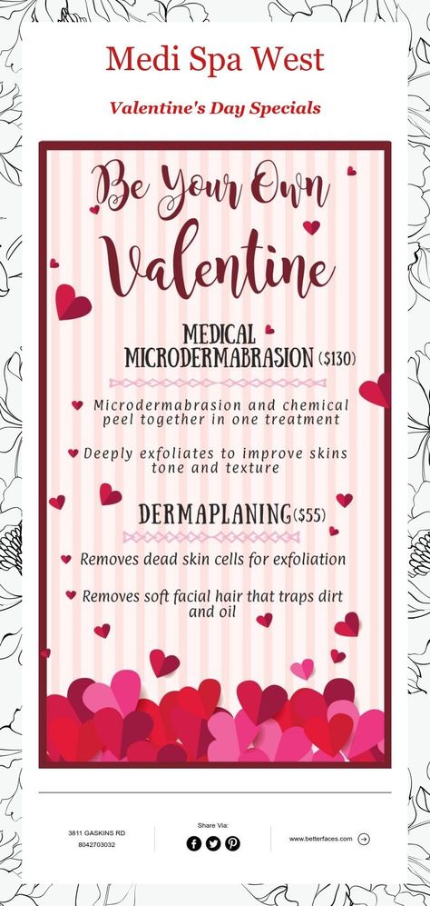 Valentine’s Day Facial Specials, Valentines Facial Special, Valentines Facial, Medi Spa, Skin Aesthetics, Valentine Day Special, Medical Spa, Chemical Peel, Med Spa