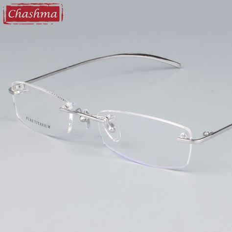 Cheap optical spectacles, Buy Quality titanium rimless directly from China titanium rimless glasses Suppliers: Chashma Unisex Glasses Eyewear Frames Titanium Rimless Glasses Frames Female Male Optical Spectacles Enjoy ✓Free Shipping Worldwide! ✓Limited Time Sale ✓Easy Return. Eyeglass Frames For Men, Rimless Glasses, Rimless Frames, Exude Confidence, Designer Glasses, Optical Glasses, Prescription Eyeglasses, Optical Frames, Eyewear Frames