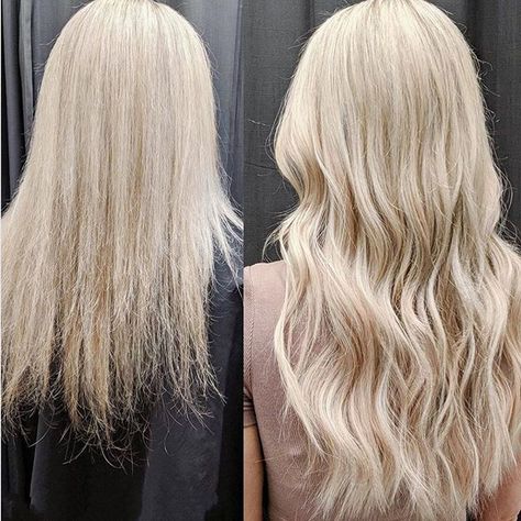 ✨ Before & After ✨Results that are nothing but natural looking! Beautiful job by Deidre at Citrus Hair Salon in Vancouver. #greatlengths #hairextensions #blondehair #blonde #hairgoals Blonde Hair Extensions Before And After, Professional Hair Extensions, Hair Extensions Before And After, Hair Extension Brands, Couture Hairstyles, Blonde Hair Extensions, Cool Blonde Hair, European Hair, Remy Hair Extensions