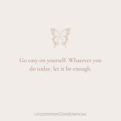 Sometimes just getting through the day is an achievement in itself. Allow yourself to rest and remember that your efforts are always enough 🤍 #UncommonCondolences #UCAwareness #UCInnovativeCondolences #SelfCare #KindnessToSelf Quote To Get Through The Day, Self Care, Motivational Quotes, The Day, Let It Be, Quotes, Quick Saves