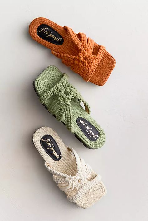 Sandals | Free People Macrame Sandals, Intricate Macrame, Tall Gladiator Sandals, Teva Flatform, Birkenstock Madrid Big Buckle, Sandals Patterns, Raffia Sandals, Strappy Platform Sandals, Crochet Sandals