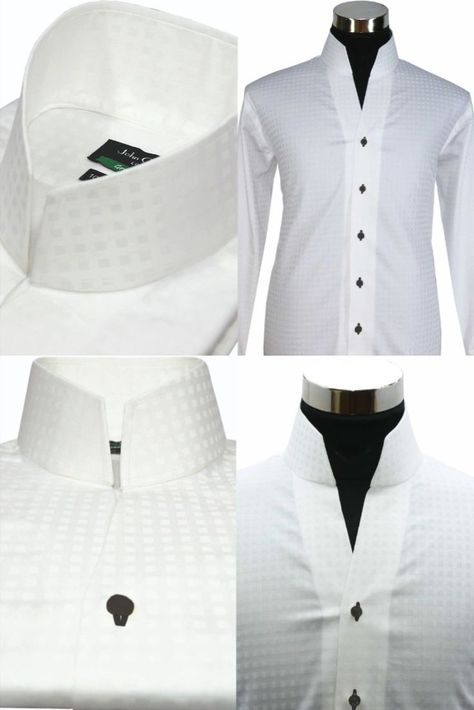 high collar shirts for  men, unique shirts for men, occasion shirts for men, shirt fetish Unique Shirt Designs For Men, Mens High Collar Shirts, Formal Shirt Design, High Collar Shirts, Mens Vest Fashion, Stylish Shirts Men, Shirt Collar Styles, Latest African Men Fashion, African Shirts For Men