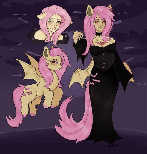 Tree Hugger And Fluttershy, Bat Fluttershy Fanart, Vamp Fluttershy, Goth Fluttershy Fanart, Goth Fluttershy Pfp, Flutterbat Cosplay, Flutterbat Human, Fluttershy Creepypasta, Flutterbat Icon