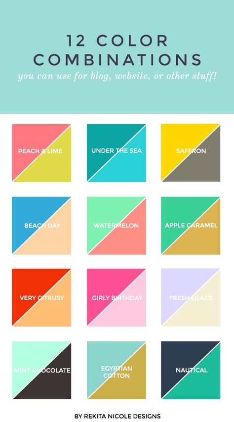 12 Color Combinations · Rekita Nicole Projek Menjahit, Graphisches Design, Color Psychology, Colour Board, Colour Combinations, Color Of Life, Color Pallets, Digital Marketing Strategy, Colour Schemes