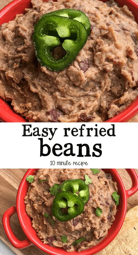 Oil Free Refried Beans, Refried Beans Recipe Easy, Easy Refried Beans, Make Refried Beans, Canning Refried Beans, Homemade Refried Beans, Refried Beans Recipe, Refried Beans, Bean Recipes