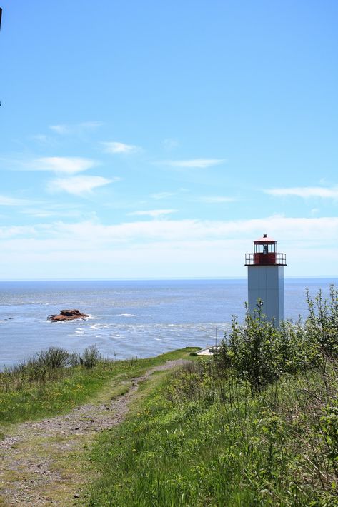 West Quaco Head Lighthouse, Saint Martin's, New Brunswick Fredericton New Brunswick, New Brunswick, Saint Martin, 2025 Vision, East Coast, Lighthouse, Vision Board, Natural Landmarks, Travel