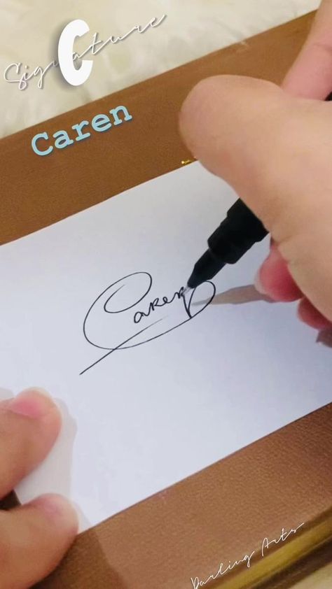 How to sign Letter C / C Signature Ideas / Letter C Signature ldeas #signaturedesign #signatureart #sign #pirma #pirmaph #fbreels #darlingsignatures #signature #fbreelsvideo #signaturestyle #signaturedesign #signature Signature for Caren | Darling Signatures and Calligraphy | Adam Griffith · Freefall Signature Ideas For C Names, Letter C Signature Ideas, C Signature Ideas, Logo Cafe, Work Hack, Signature Ideas, Letter C, Letter Sign, Diy Home Crafts