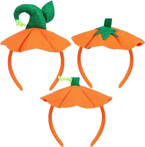 Amazon.com: WILLBOND 3 Pieces Halloween Pumpkin Headbands Halloween Costume Pumpkin Hairbands Elastic Pumpkin Hat Headwear for Halloween Party Supplies : Toys & Games Pumpkin Hats, Halloween Costume Pumpkin, Pumpkin Hat, Halloween Party Supplies, Halloween Pumpkin, Halloween Costume, Halloween Party, Boho Chic, Party Supplies