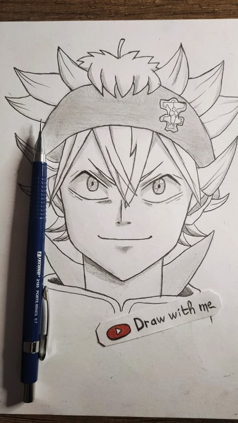 This is asta black clover drawing with pencil for beginners, #anime_drawing #asta_drawing #how_to_draw Black Clover Anime Drawing, Asta Black Clover Drawing Sketch, Black Clover Drawing Easy, Asta Drawings Pencil, Anime Pencil Drawings Easy, Asta Sketches, Cool Anime Drawing Pencil, Black Clover Drawing Sketch, Asta Black Clover Sketch