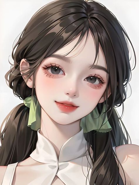 Anime Semi Realistic Art, Face Portraits, Desired Face, Seni Korea, Semi Realistic, Real Anime, Illustration Art Girl, Anime Dancer, Digital Art Anime