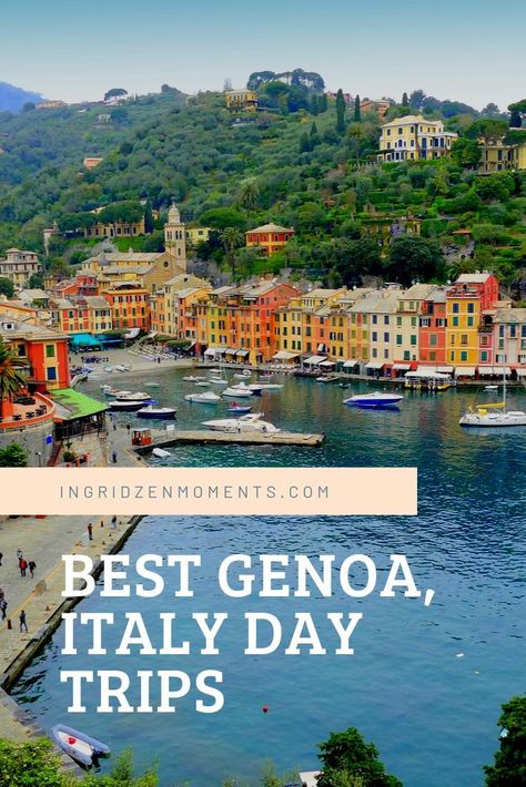 Perfect day trips from Genoa Italy. Where to take a day trip from Genoa, Italy. #italy #genoa #daytrip Italy Genoa, Travelling Italy, Budget Trips, 10 Days In Italy, European Cruise, European Trip, Genoa Italy, Italian Holiday, Italian Vacation