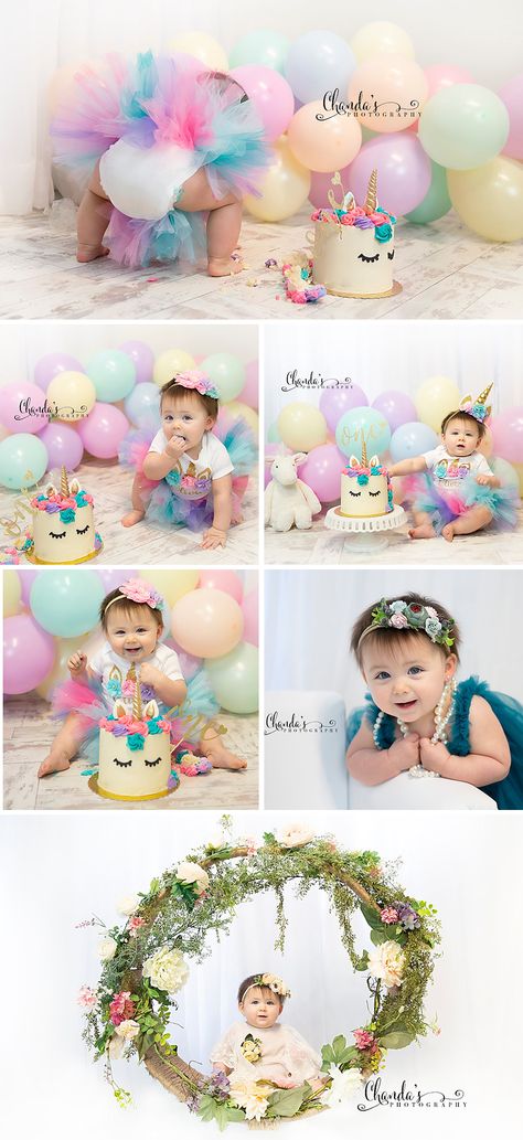 Unicorn Cake Smash Photoshoot, Unicorn First Birthday Photoshoot, Unicorn Smash Cake Photoshoot, Unicorn Cake Smash 1st Birthdays, Half Birthday Rainbow Cake, Unicorn Smash Cake 1st Birthday, Unicorn Birthday Photoshoot, Unicorn Smash Cake, Pastel Cake Smash