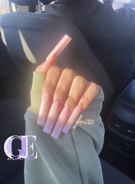 Pink And White Tapered Square Nails, Simple Long Square Acrylic Nails, Tapered Square Vs Square Nails, Acrylic Nail Designs Tapered Square, Xl Long Acrylic Nails Pink, Xl Tapered Square Nails, Taper Square Nails, Medium Tapered Square Nails, Xxl Square Nails