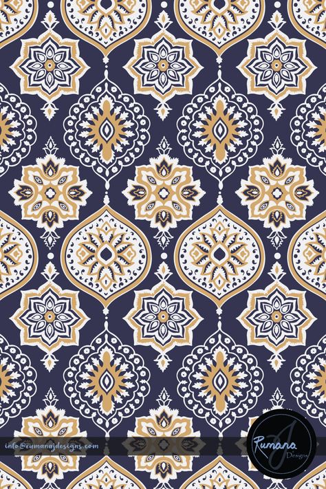 The essence of ajrakh printing is to celebrate nature in terms of the vast use of natural raw materials and resources and the representation of its motifs and colors. Ajrakh Motifs Patterns, Ajrkha Print, Ajrakh Prints Motifs, Ajrakh Prints Pattern, Ajrakh Motifs, Ikat Motifs, Ajrak Print, Ajrakh Pattern, Art Nouveau Mucha