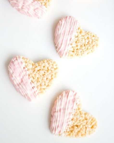 Valentine's Day Last Minute Treats - Love, Renee Hannah Dessert Light, Bridal Shower Inspo, Rice Krispies Treats, Bridal Shower Planning, Krispies Treats, Shower Desserts, Pink Food Coloring, Wedding Favors Cheap, Pink Foods