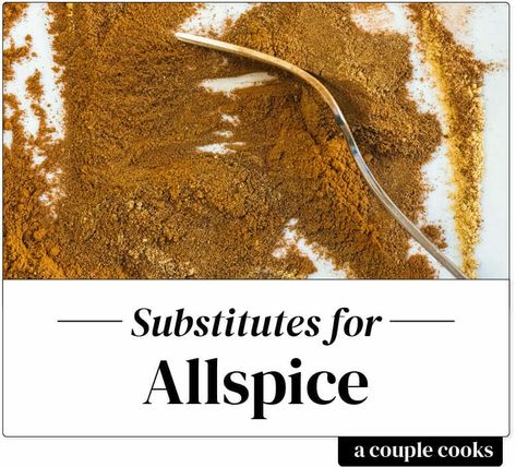 Don’t have allspice, or realized you’re all out while you’re making a recipe? Here’s the best substitute for allspice in baking. #allspice #substitute #substitution Substitute For Cinnamon, Allspice Substitute, Cinnamon Substitute, Pumpkin Pie Spice Mix, Jamaican Jerk Seasoning, Cooking Substitutions, Healthy Cook Books, Best Pumpkin Pie, Homemade Pumpkin Pie